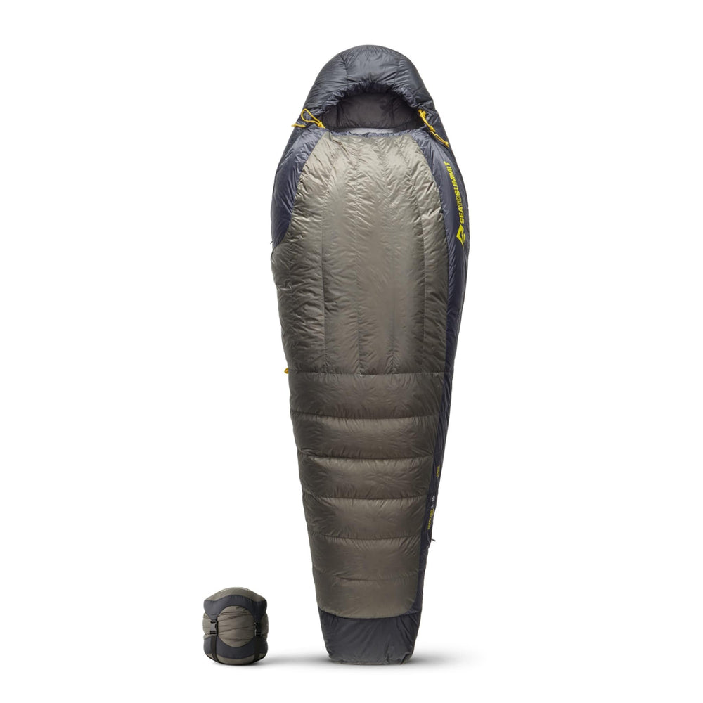 Sea to Summit Spark Pro hood closeup highlighting loft for warmth on cold-weather trips