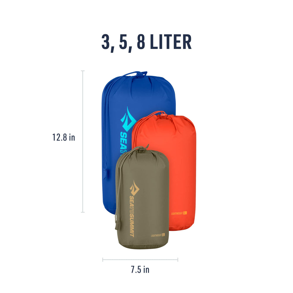 Sea to Summit reinforced seams boost durability for rugged outdoor travel.