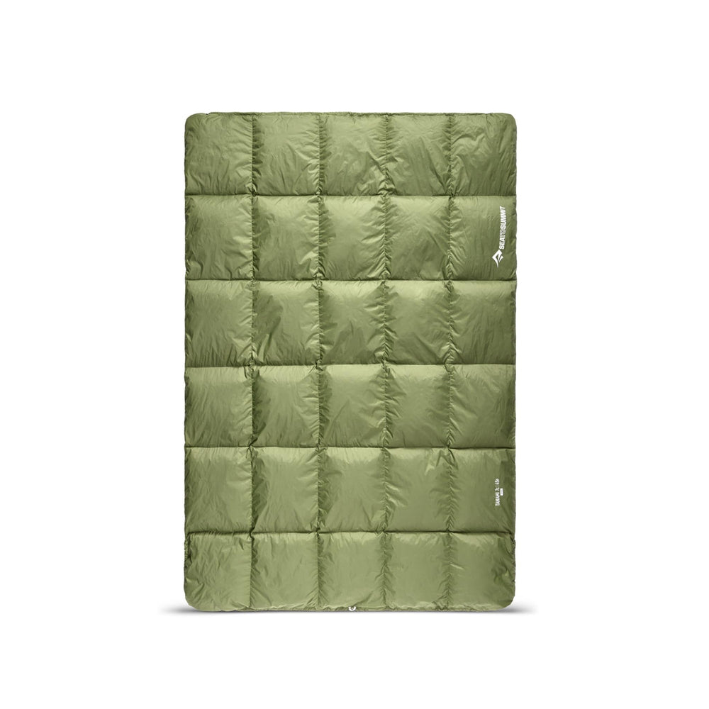 Sea to Summit Tanami down comforter shell material close-up highlighting durable fabric and moisture shedding