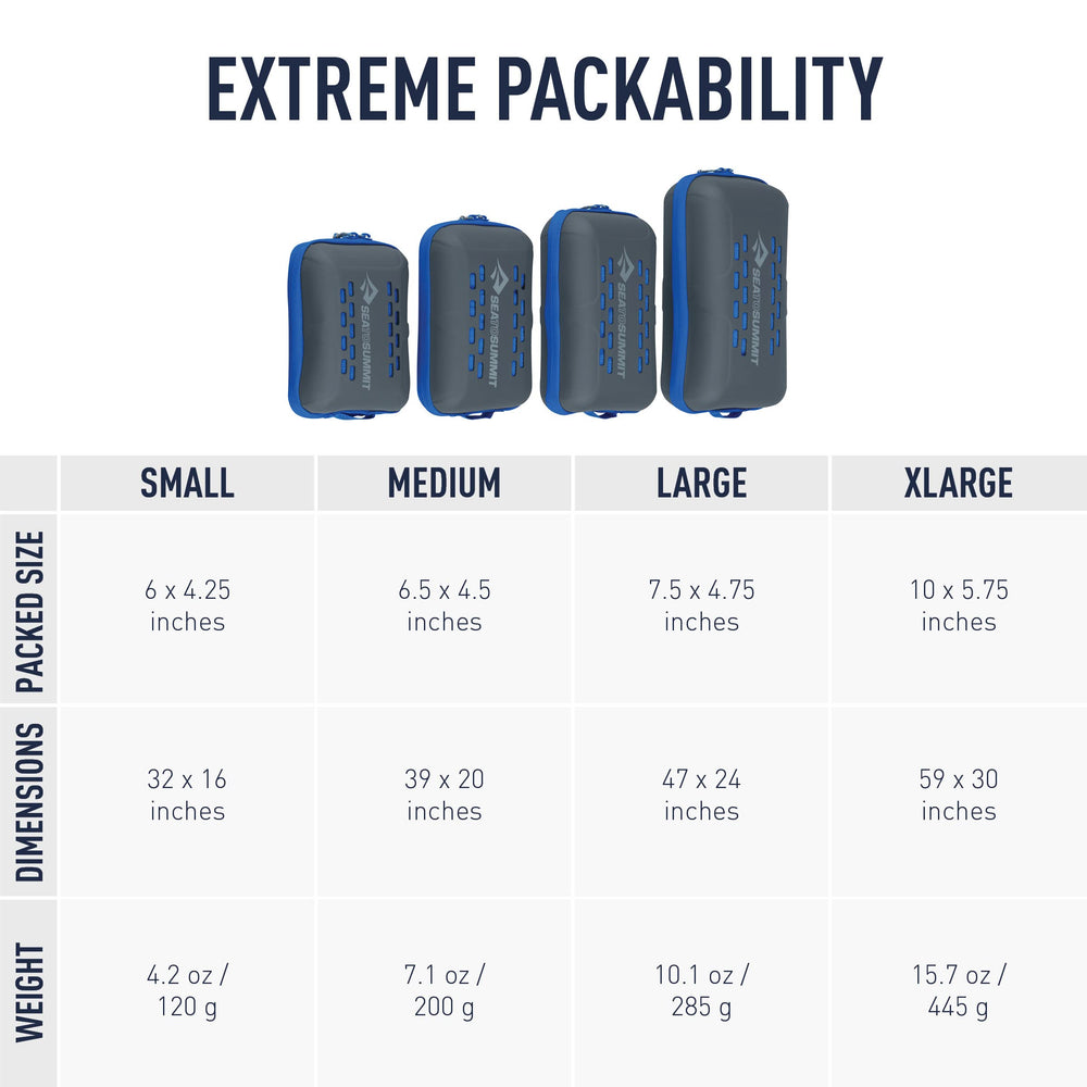 Sea to Summit Tek Towel molded EVA case for packing