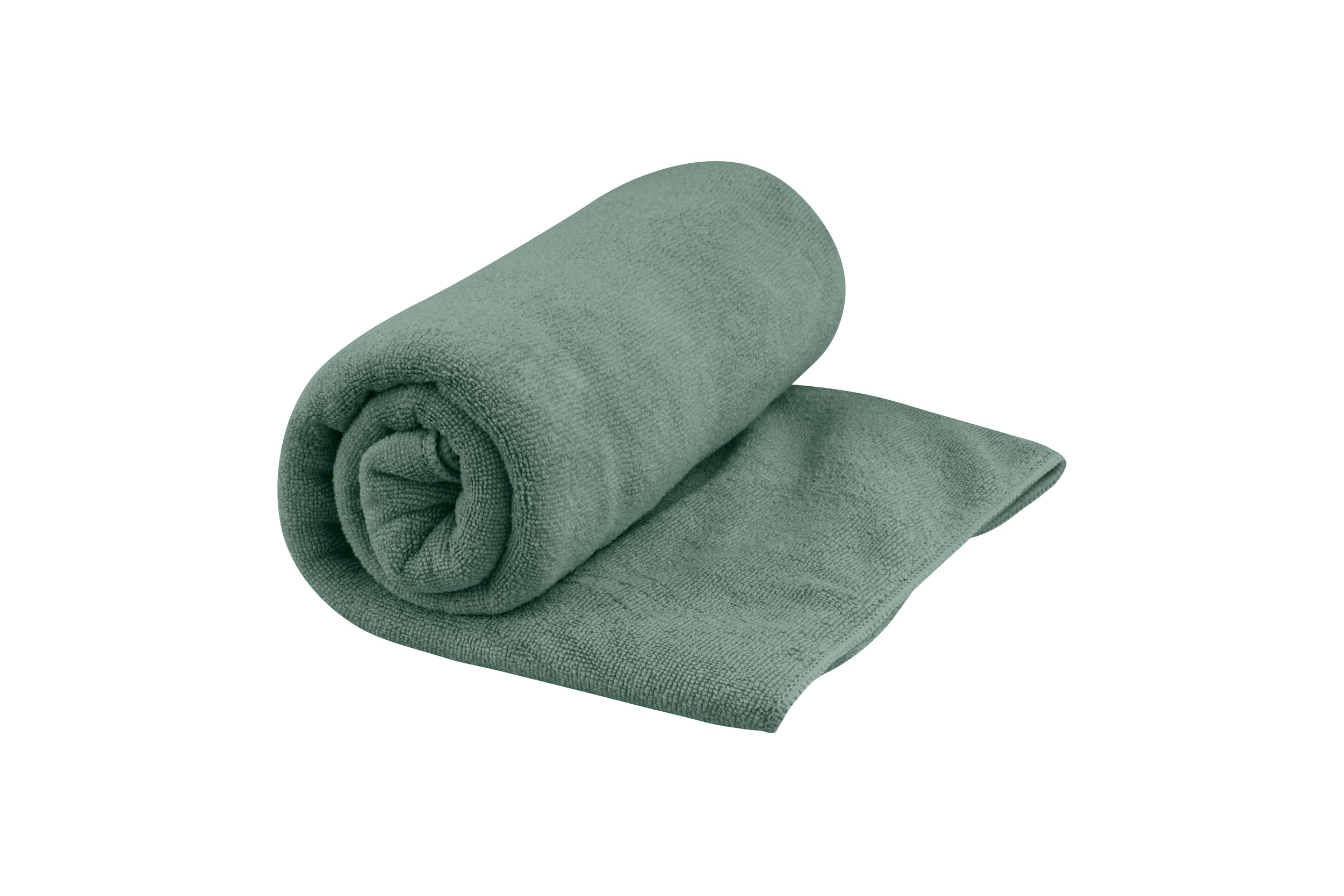 Sea to Summit Tek Towel plush fabric closeup highlights ultra-soft microfiber feel for comfort.