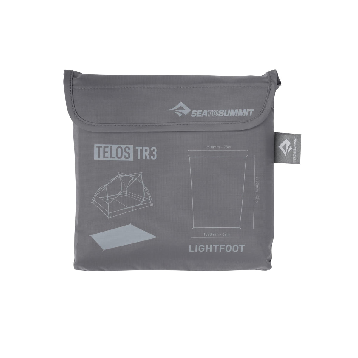 Sea to Summit Telos Lightfoot Footprint protects tent floor on rugged trails.