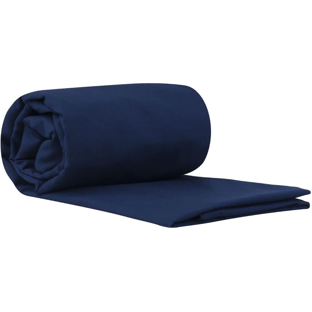 Sea to Summit travel liner navy inside view – adds warmth and protects your bag