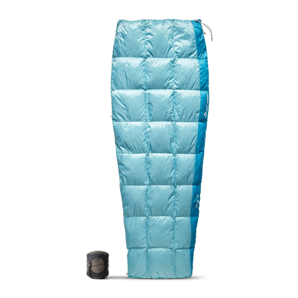 Sea to Summit Traveller blanket folded for compact travel use.