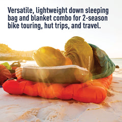 Sea to Summit Traveller blanket with Ultra-Dry down handles moisture