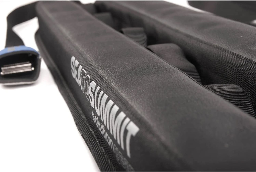 Sea to Summit Traveller Soft Rack large on canoe for secure loading