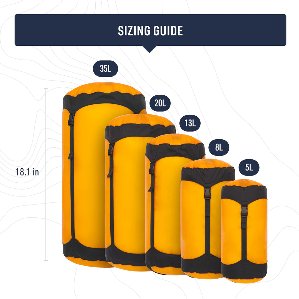 Sea to Summit Ultra-SIL 13L gear-packed example for travel.
