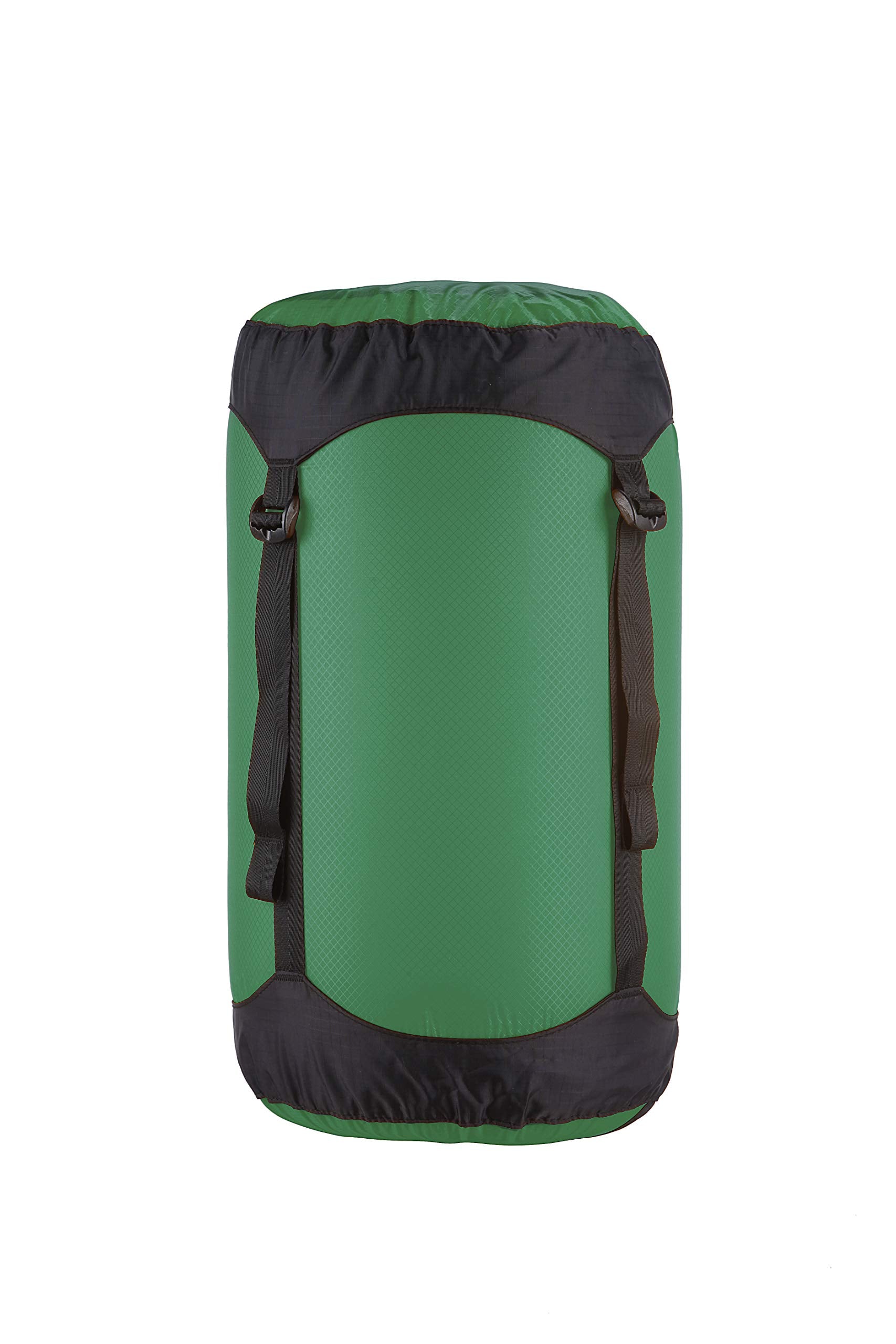 Sea to Summit Ultra-Sil Compression Sack 14L forest green close-up showing compact design.