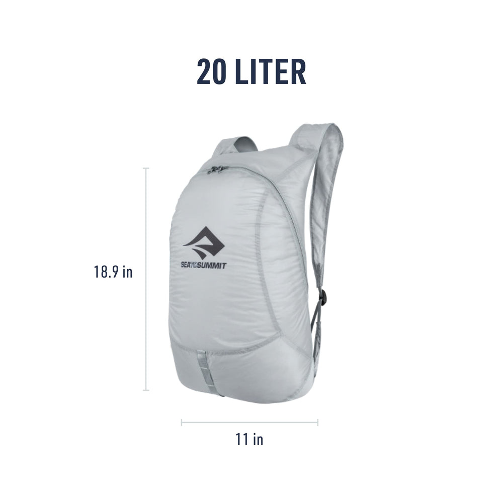Sea to Summit Ultra-Sil Day Pack demonstrated in travel bag for versatile use