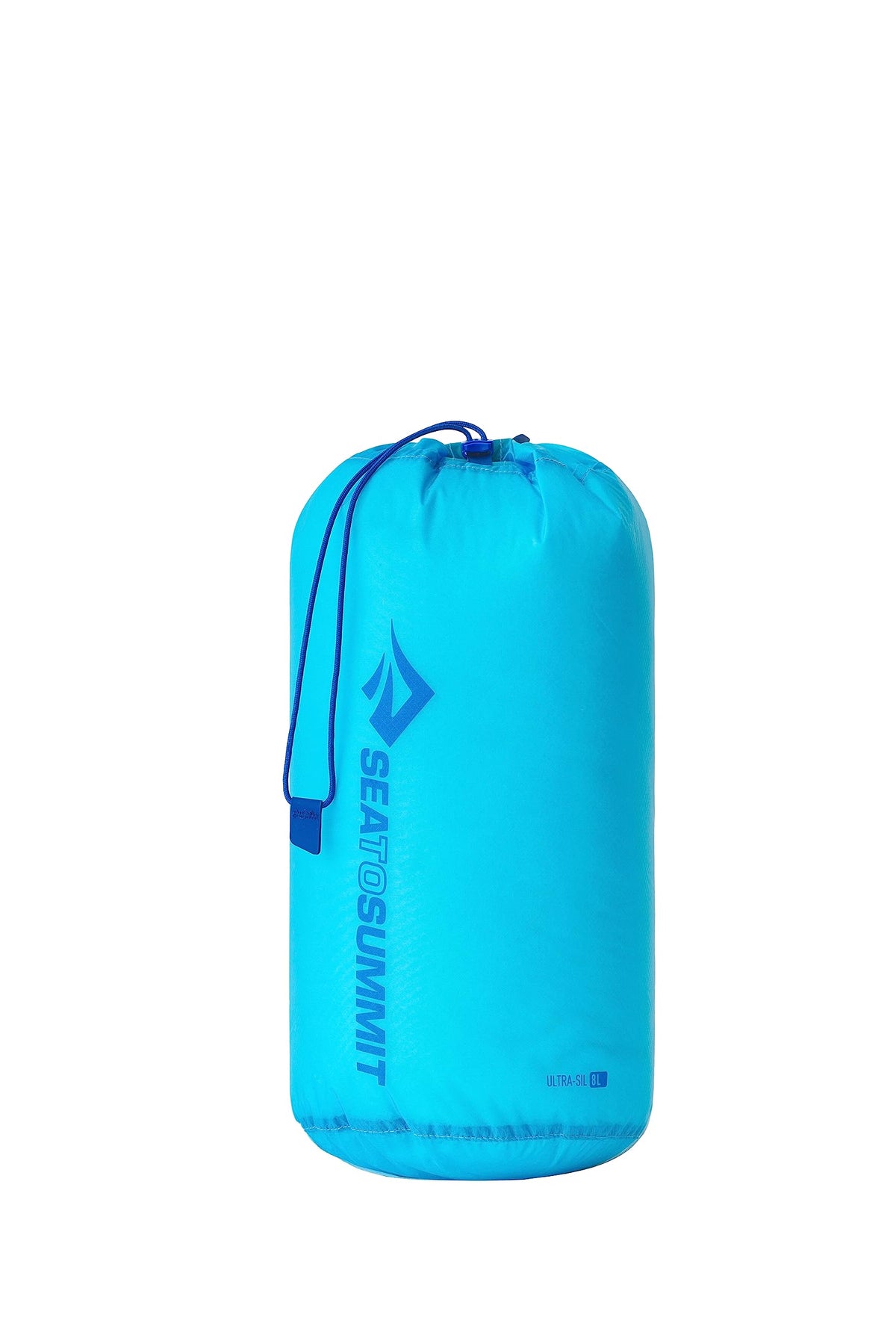 Sea to Summit Ultra-SIL Stuff Sack 8L in pack shows lightweight organization for travel efficiency.