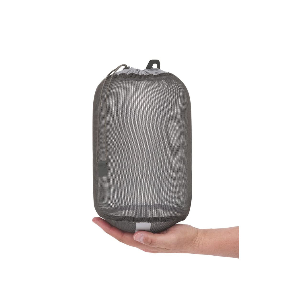 Sea to Summit ultralight 30D Ultra-Sil drawcord sleeve demonstrates smooth operation.