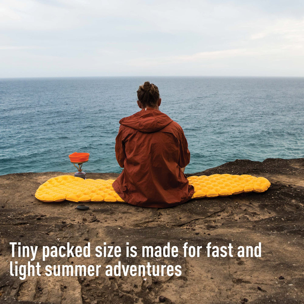 Sea to Summit ultralight air mattress inflates quickly with the Airstream Pumpsack