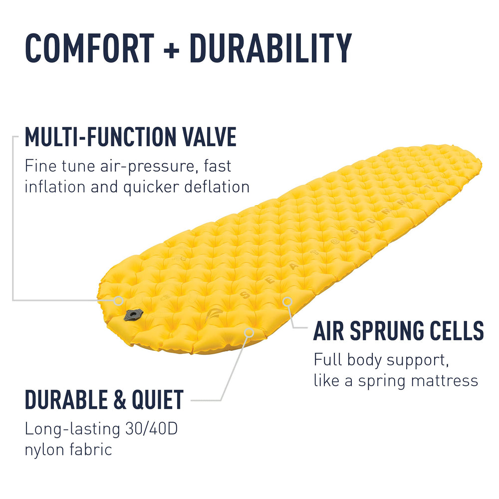 Sea to Summit ultralight air mattress two-inch thickness support