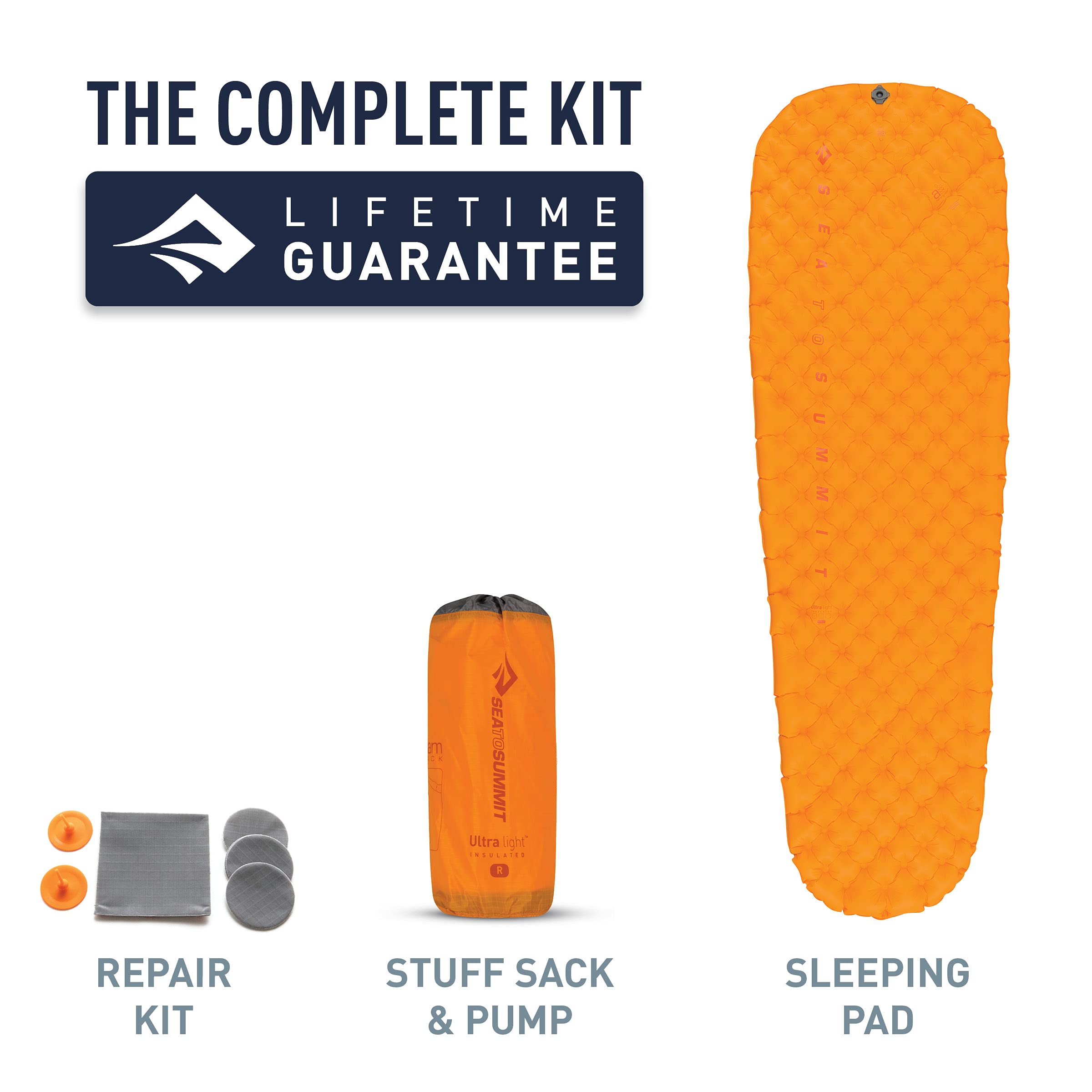 Sea to Summit ultralight pad pack size folds compactly for carry.