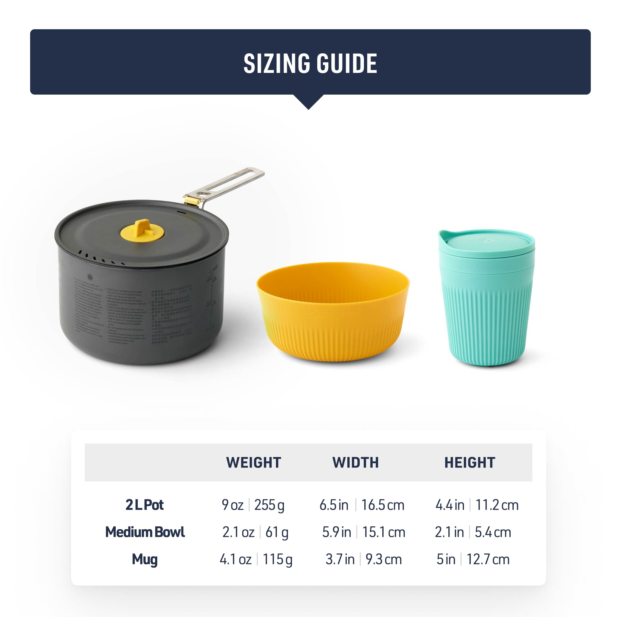 Sea to Summit bowl with Cool-Grip sidewalls for safe handling.