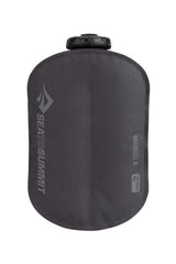 Sea to Summit Watercell X collapsed bag for easy backpacking storage and quick setup.