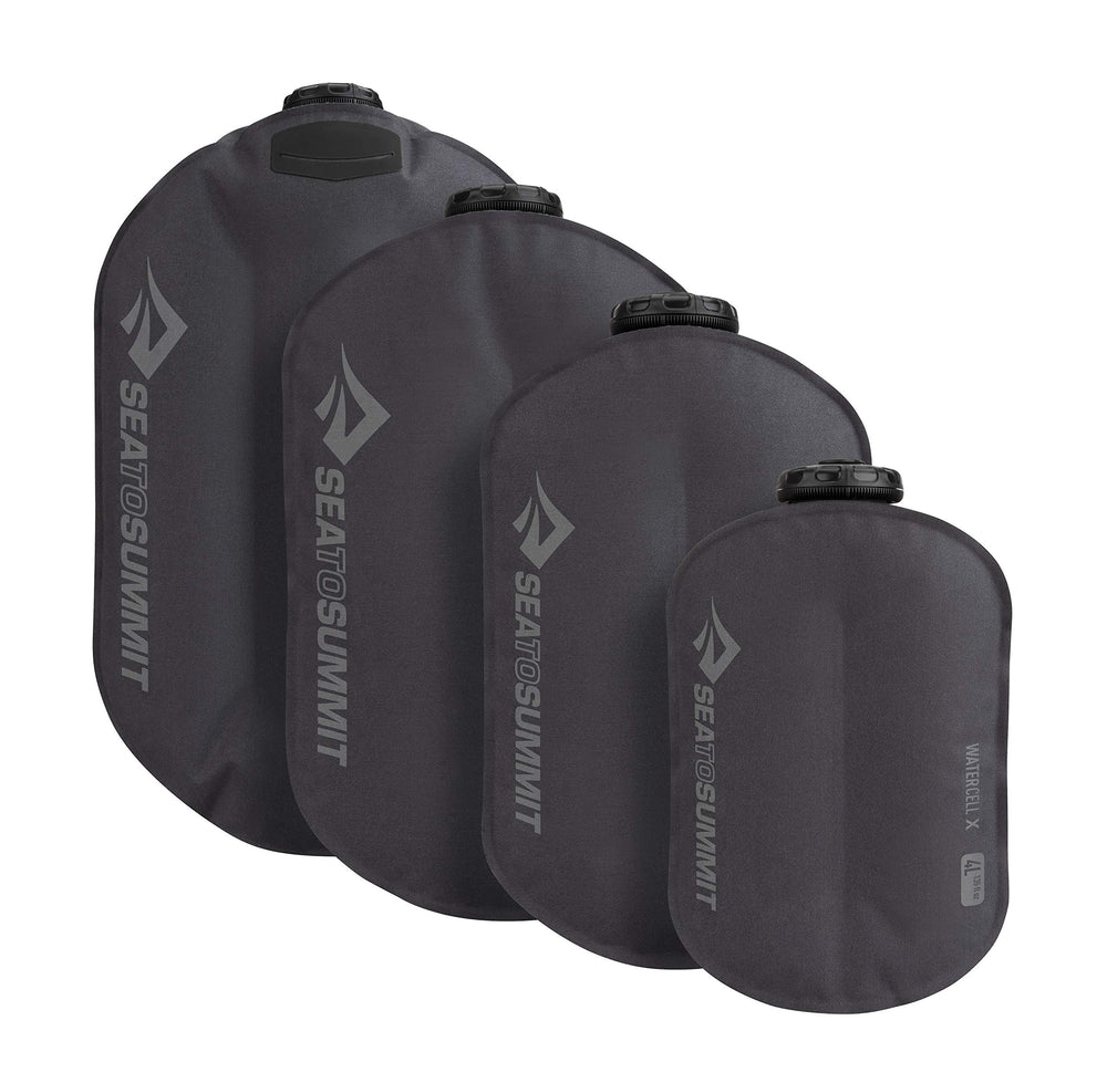 Sea to Summit Watercell X 16.5x11.2x5 inch size for compact storage.
