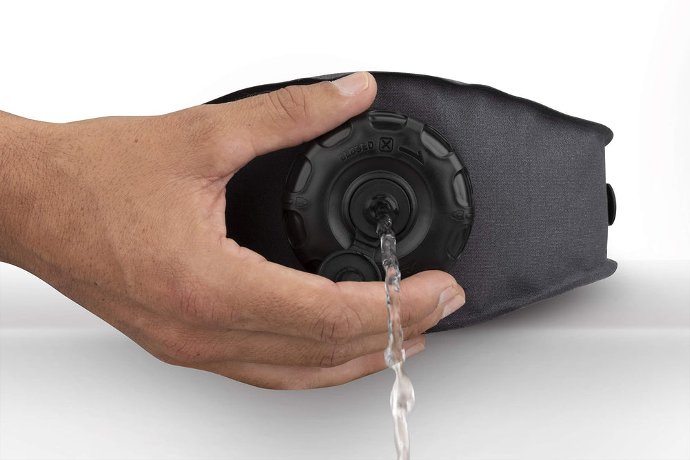 Sea to Summit Watercell X wide-mouth opening accepts filtration gear easily.