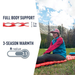 Sea to Summit insulation and reflective fabric help retain warmth on cold nights