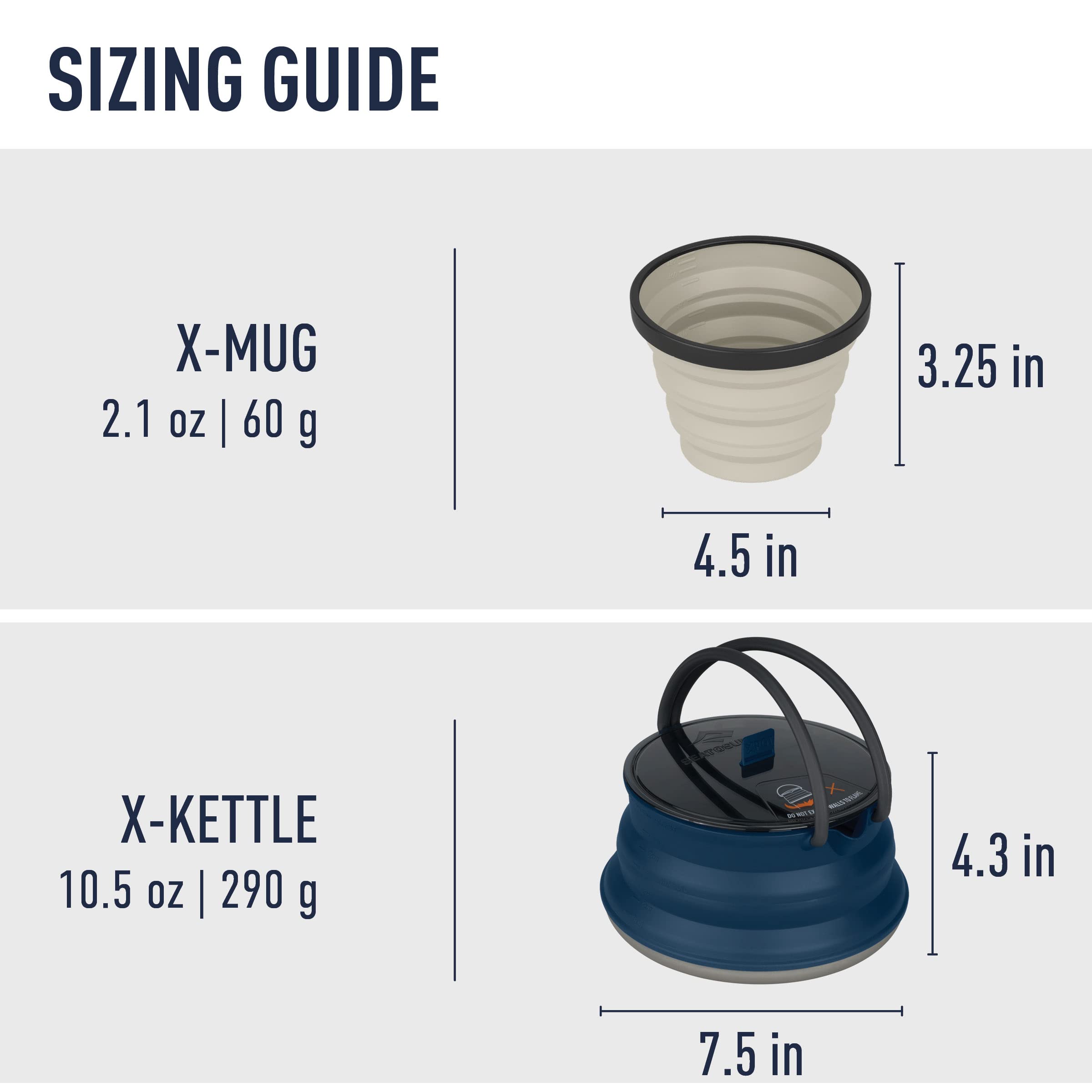 Sea to Summit X-Pot sturdy base supports stove cooking on uneven campsites.