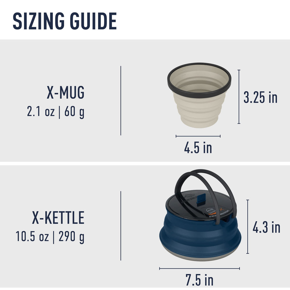 Sea to Summit X-Pot sturdy base supports stove cooking on uneven campsites.