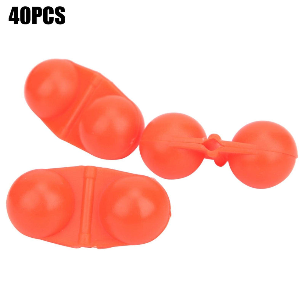 Angle view of sea fishing double rattle showing beads