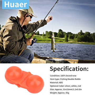 Red sea fishing double rattle side view