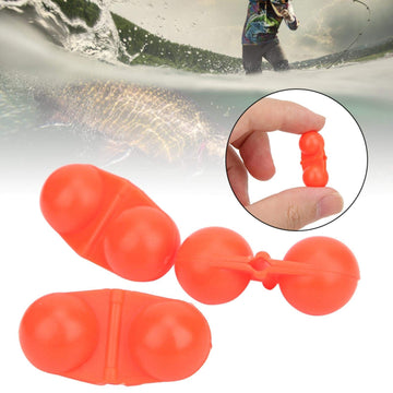 Silver color sea fishing double rattle front view