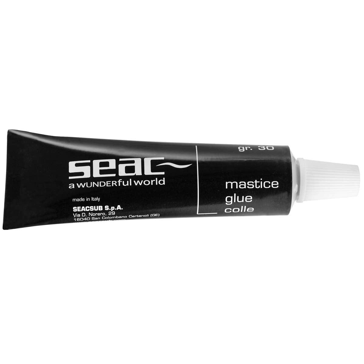 SEAC Neoprene Glue 30g tube repairing wetsuits and sealing tears after water sports