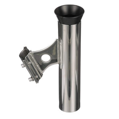 SEACHOICE vertical rail mount rod holder on boat rail secures rods securely