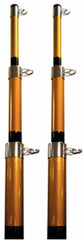 SEACHOICE telescoping outrigger pole in black provides stable trolling setups and easy on-deck handling.