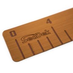 SeaDek fishing ruler back showing 3M adhesive for secure installation.