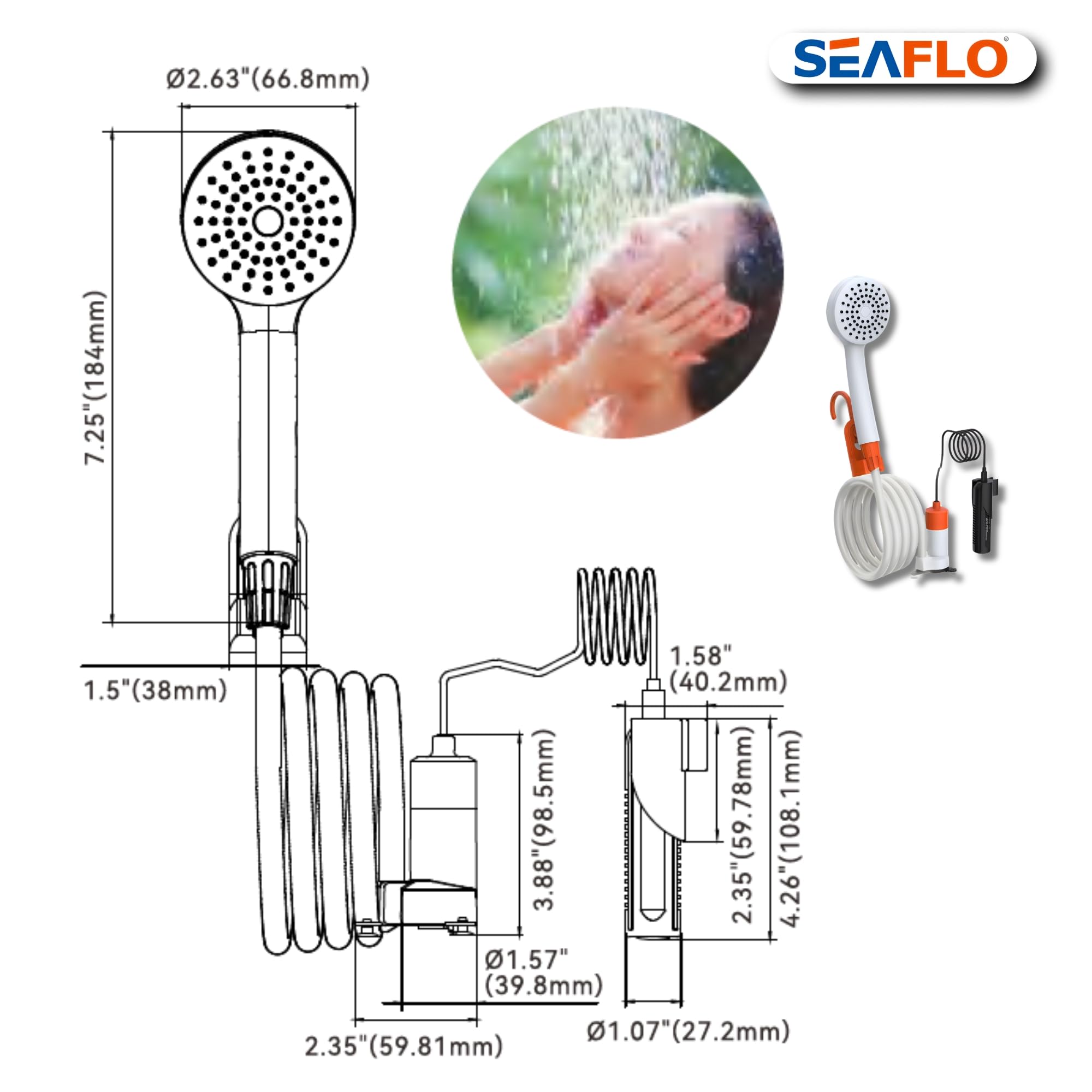 SEAFLO 4-year warranty badge signaling long-term outdoor reliability