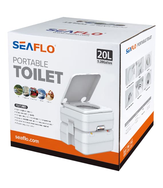 SEAFLO portable toilet handle-locks secure the tank during transport