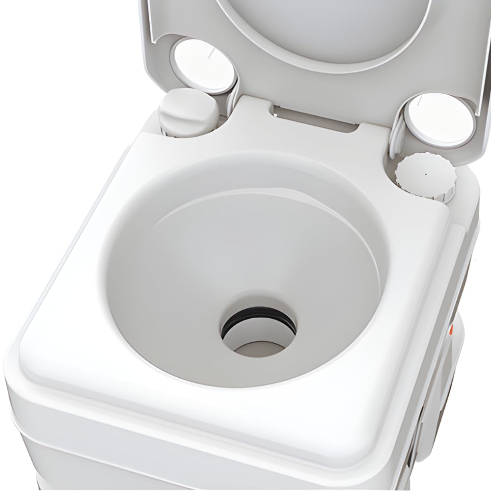 SEAFLO portable toilet tank-open for easy maintenance on boats