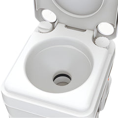 SEAFLO portable toilet tank-open for easy maintenance on boats