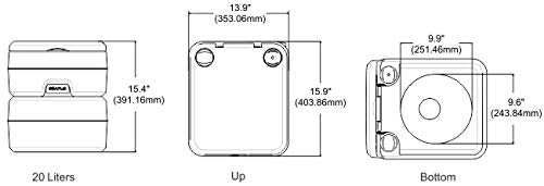 SEAFLO portable toilet for RV use with secure mounting and easy maintenance on the road