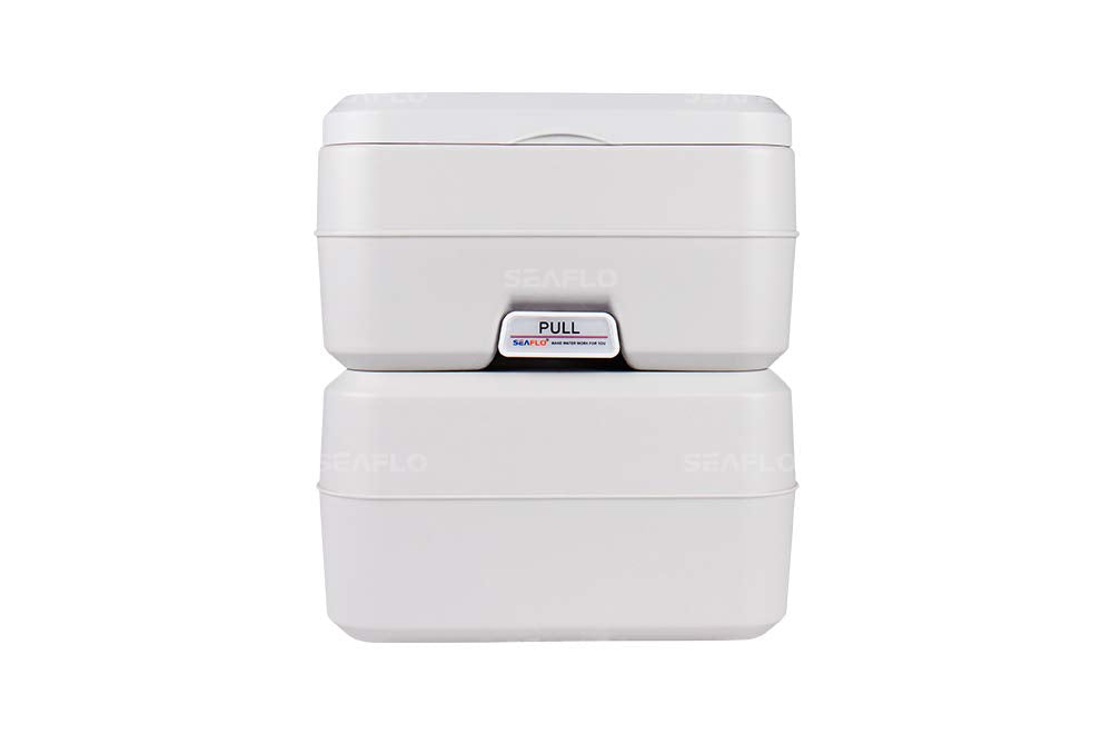 SEAFLO sealing valve feature on portable toilet to prevent odor leakage