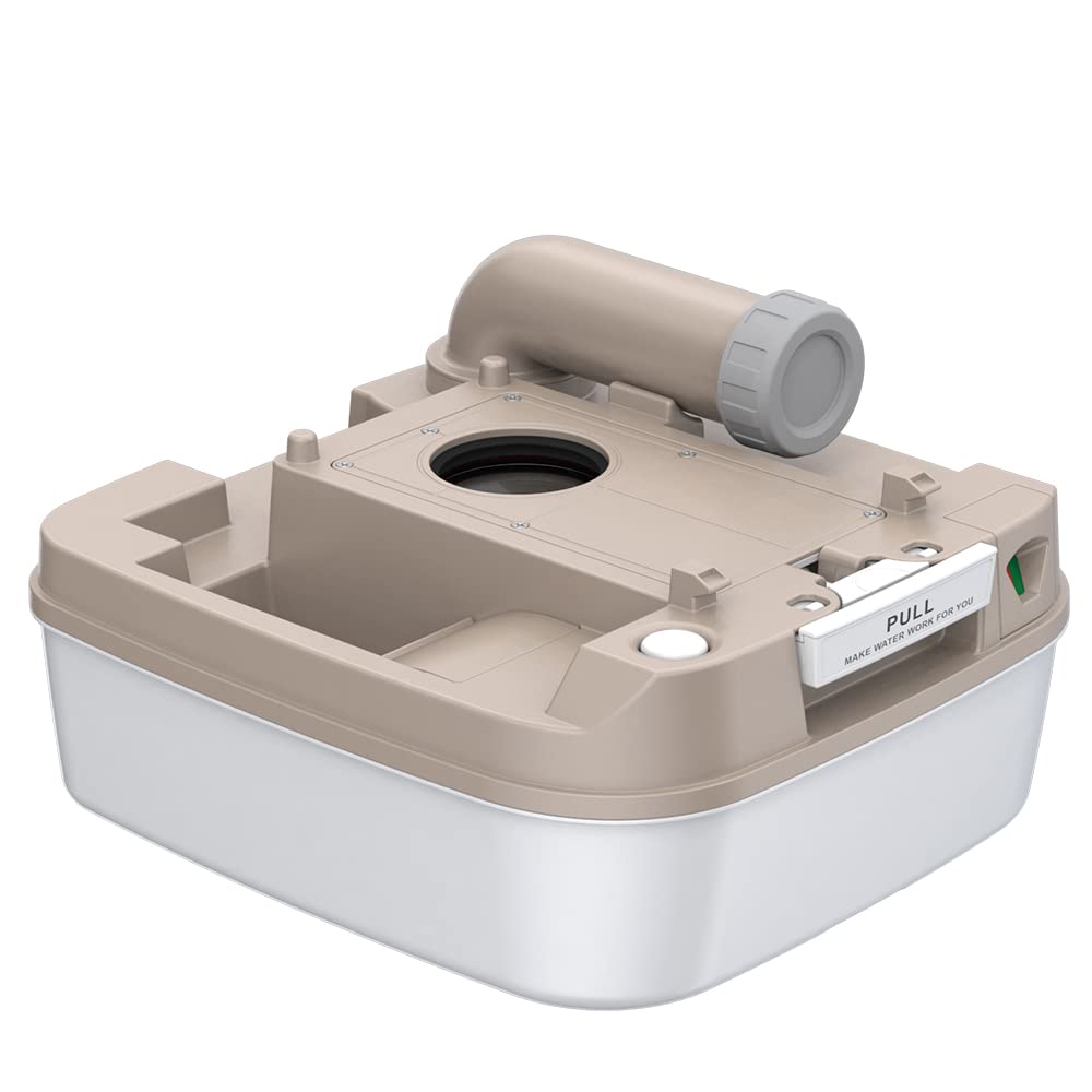 SEAFLO portable toilet sealed holding tank prevents leaks during travel