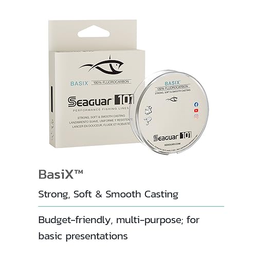 Close-up of Seaguar 101 BasiX in water highlighting near invisibility.