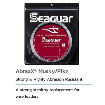 Seaguar AbrazX Level Wind technology shown on the spool for smoothness.