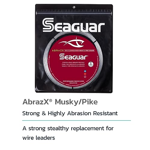 Close-up of 80 lb AbrazX fluorocarbon line