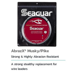 Close-up of 80 lb AbrazX fluorocarbon line