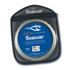 Seaguar Blue Label 30-yard fluorocarbon leader, 220 lb, clear, for big game in fresh and saltwater