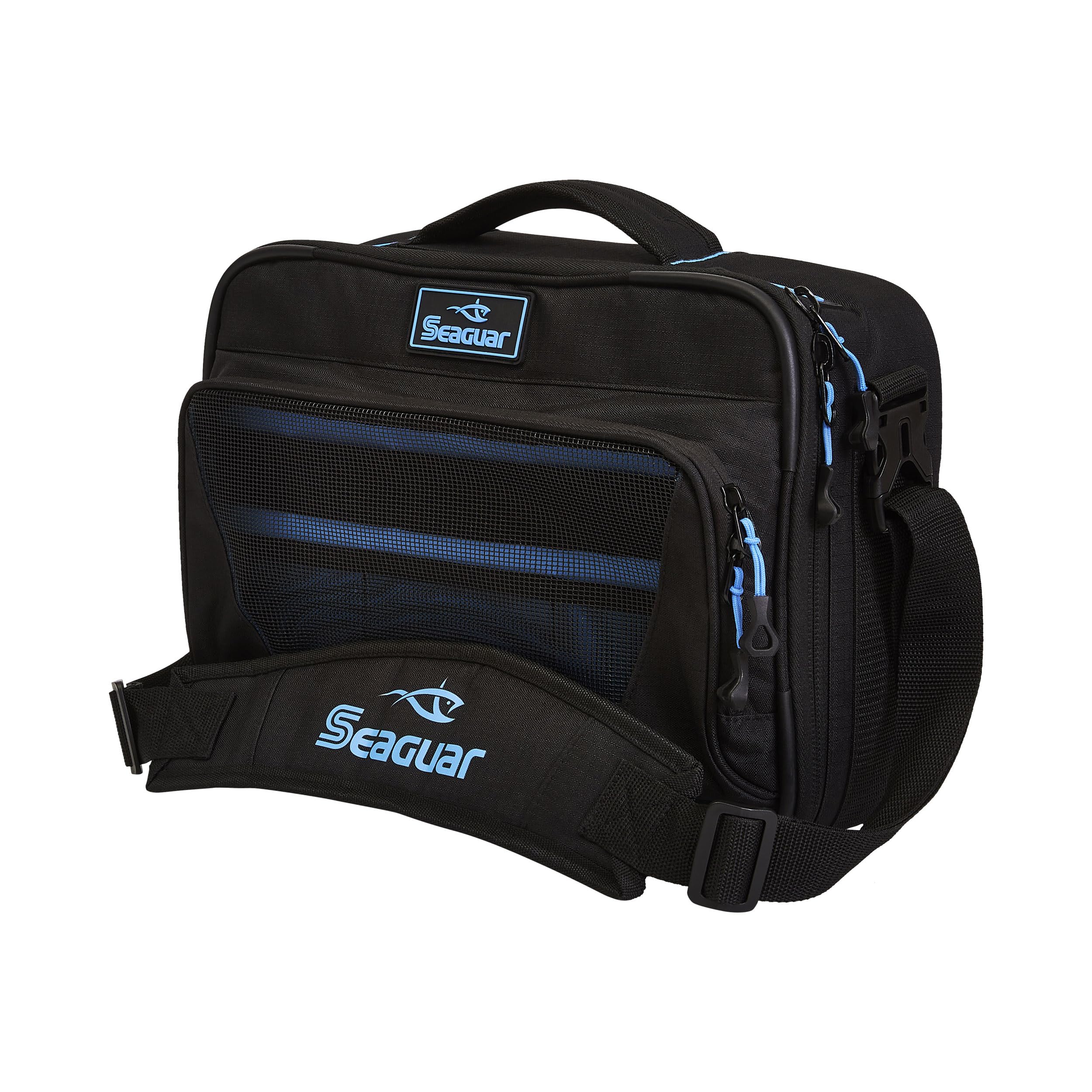 Seaguar Bulk Line Go Bag stores six spools for organized fishing line storage.
