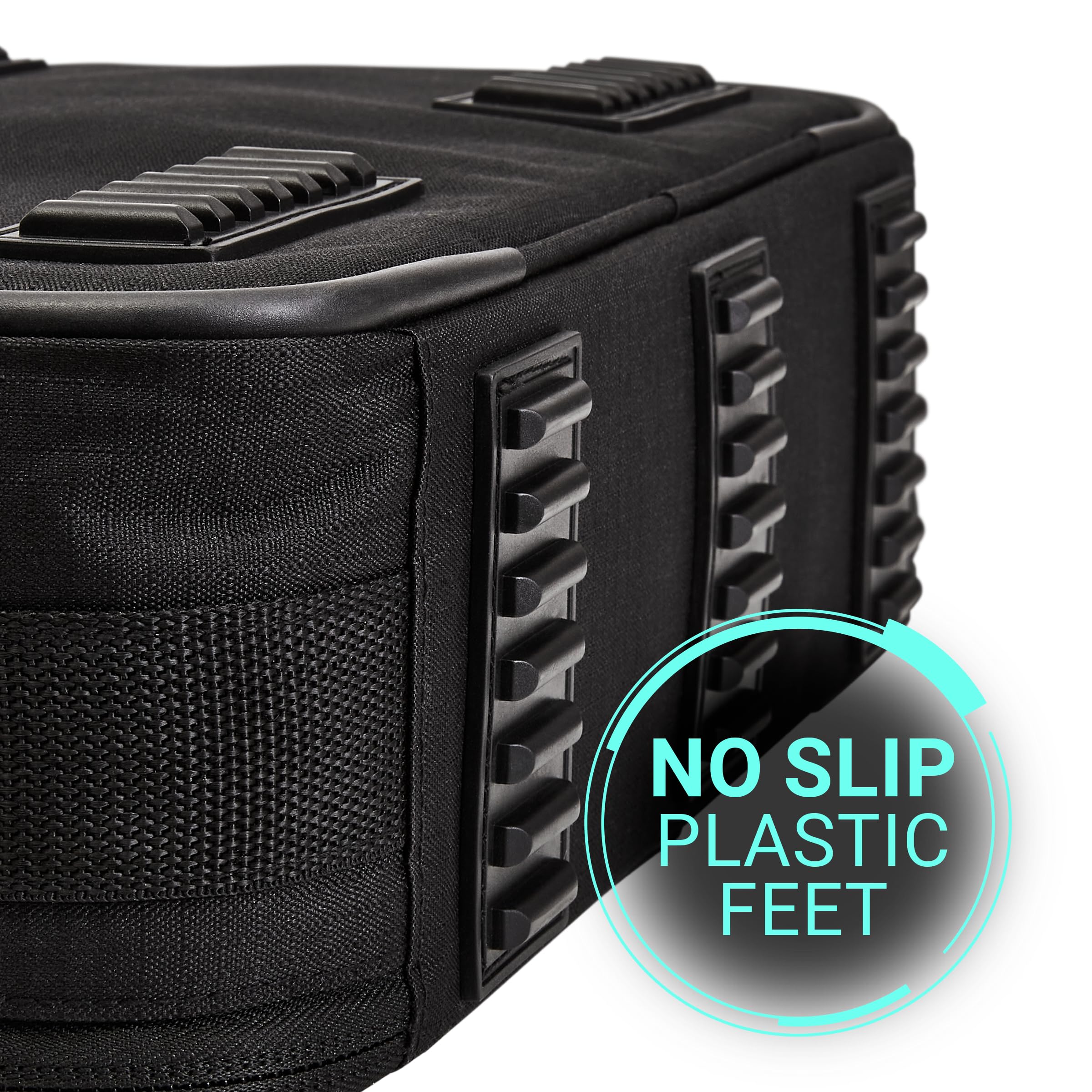 Compact 10x14x4.5 inch dimensions keep bulk spools organized without bulk.