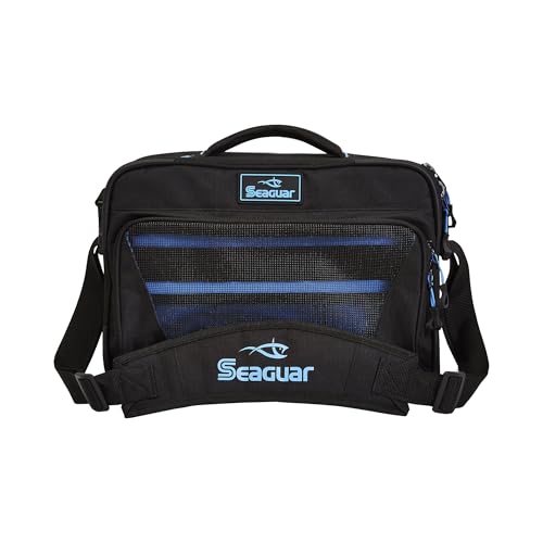 Sturdy Seaguar Go Bag made of durable rip-stop nylon protects spools.