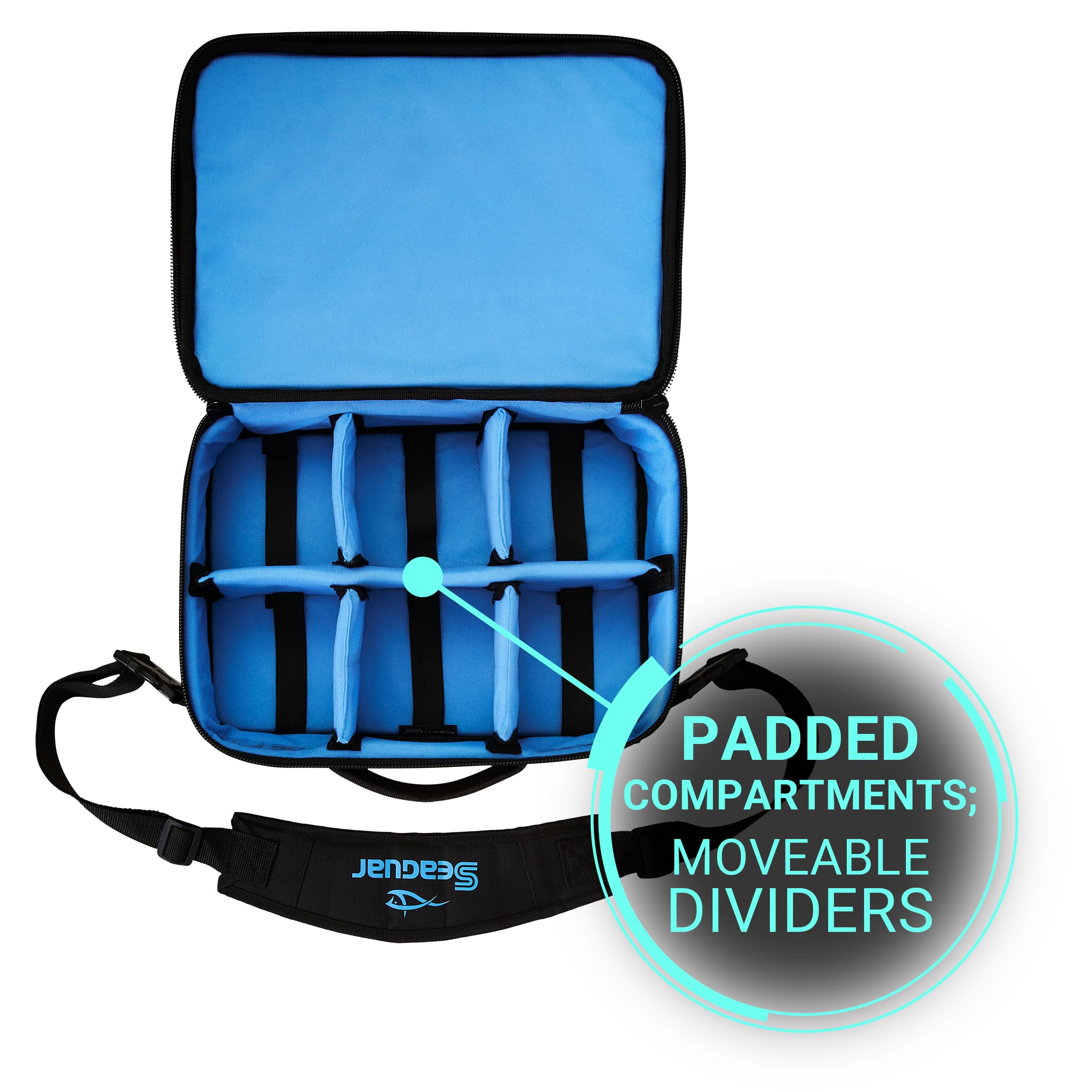 Carrying handle and detachable shoulder strap for easy transport on trips.