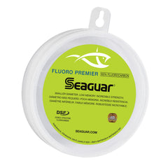 Seaguar Fluoro Premier spool 40lb 50yds shows compact line for clear-water fishing