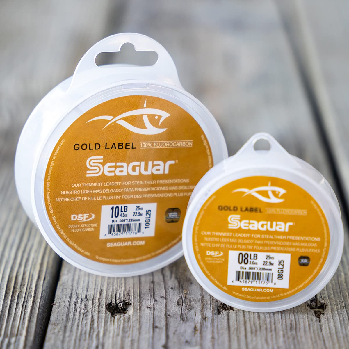Seaguar Gold Label coextrusion core exterior construction for sensitivity and durability
